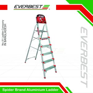 Spider Brand Aluminium Folding Ladder – 5 to 9 Steps