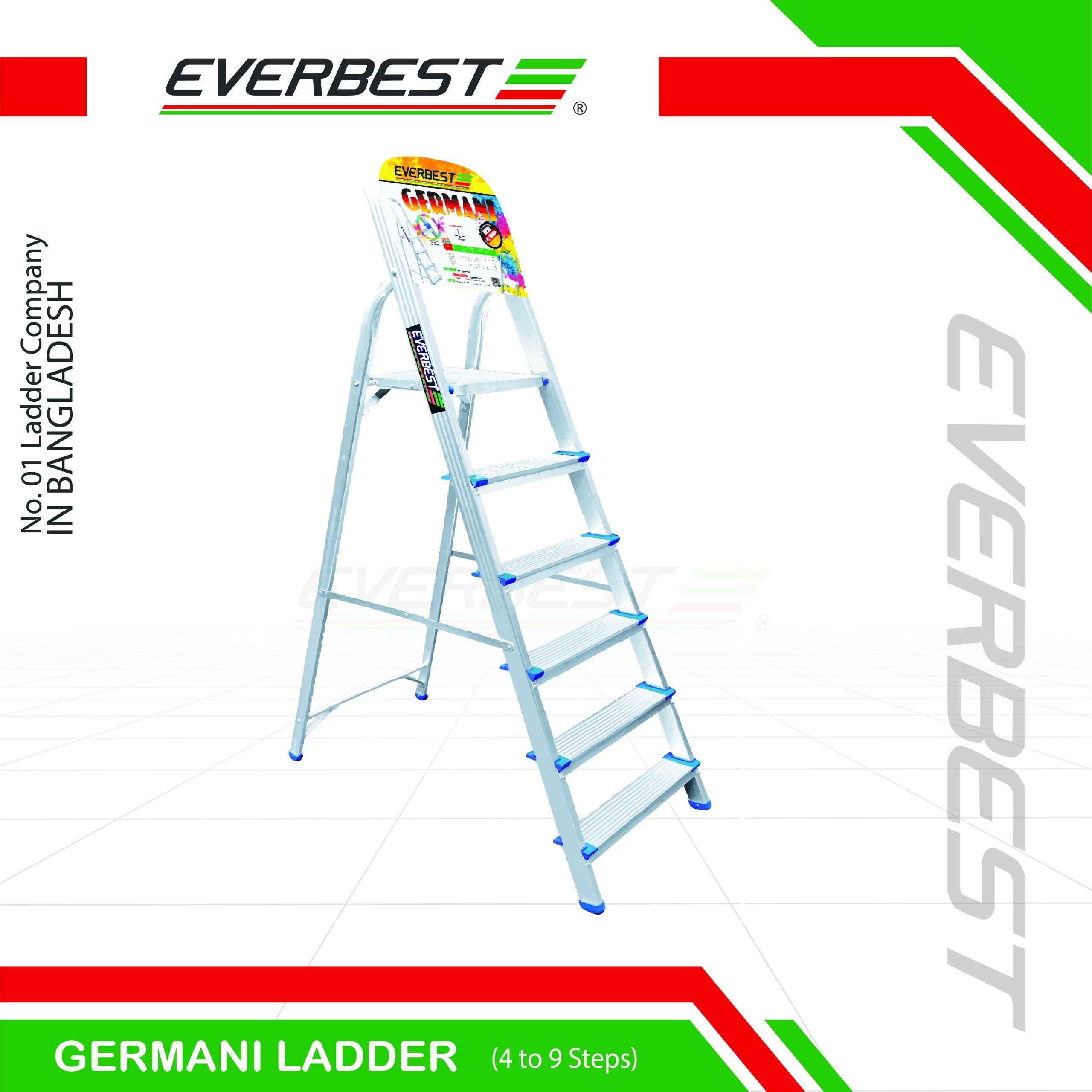 Germani Brand Platform Ladder – Household Aluminium